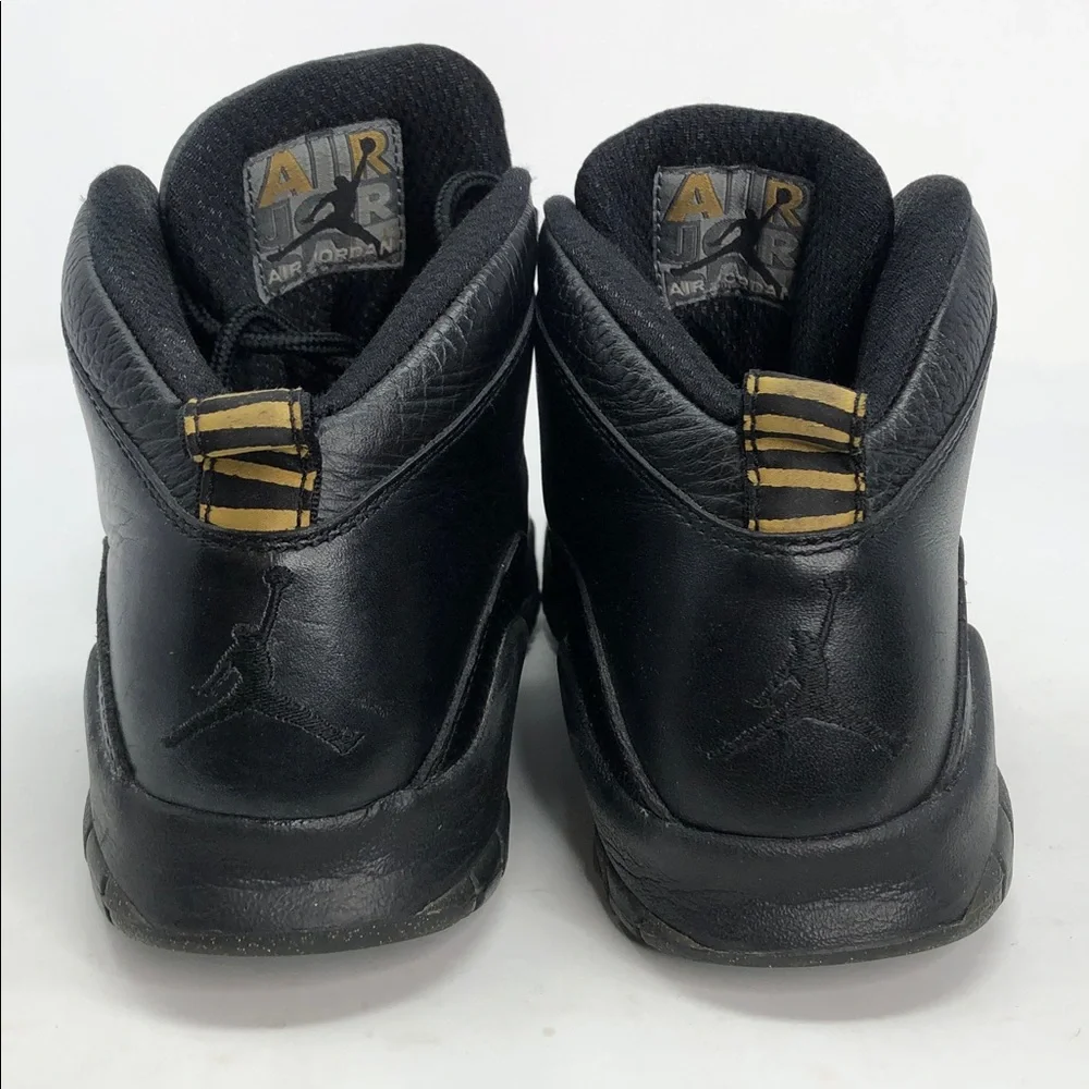 Air Jordan 10 Retro NYC Black Gold (GS) 310806-012 Youth Sneakers - Size 6.5Y